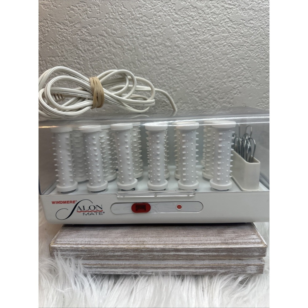 $25 🌙 Windmere Salon Mate Hair Curlers 18 Rollers SS-182 Hairsetter + Clips